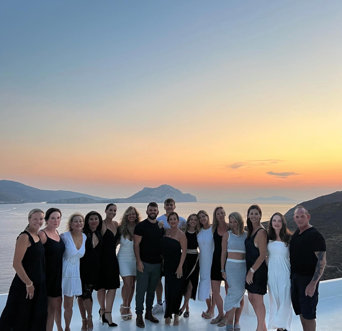 True North retreat group at sunset
